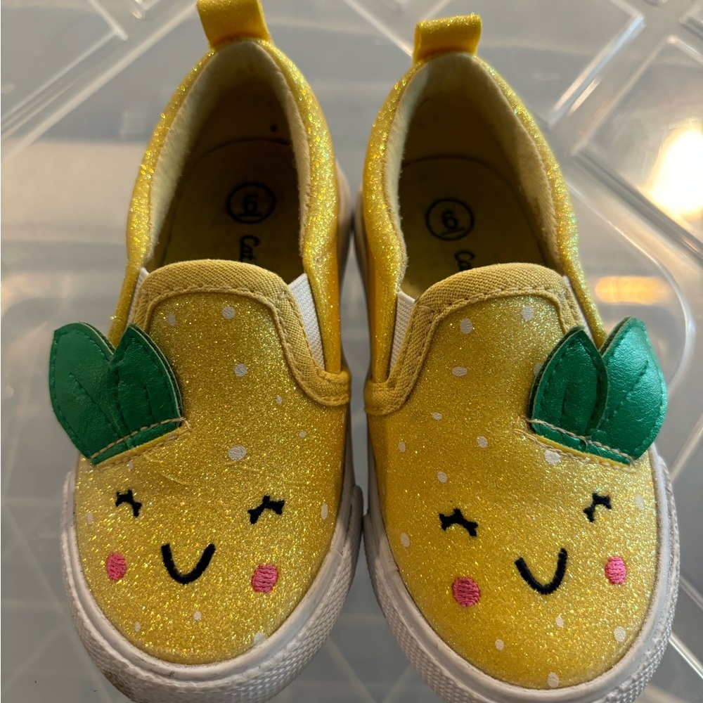 Cat and Jack Toddler Pineapple Shoes